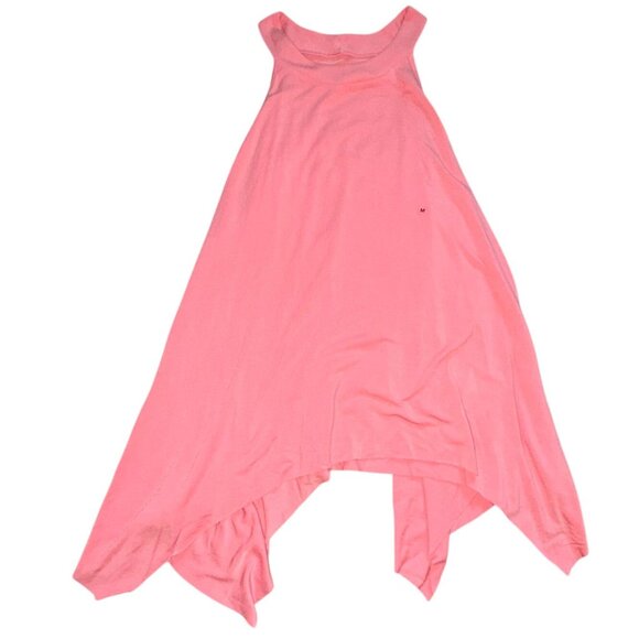 American Eagle Womens High Neck Hankerchief Tank Top-Coral-Size M-NWT - Picture 1 of 5